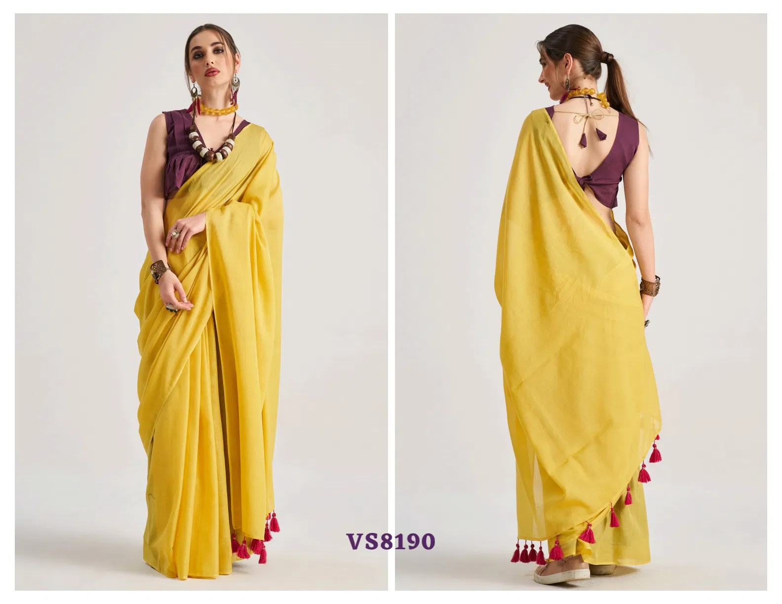 Hues & Flow By Mono Poley Viscose Mul Designer Wholesale Saree Online